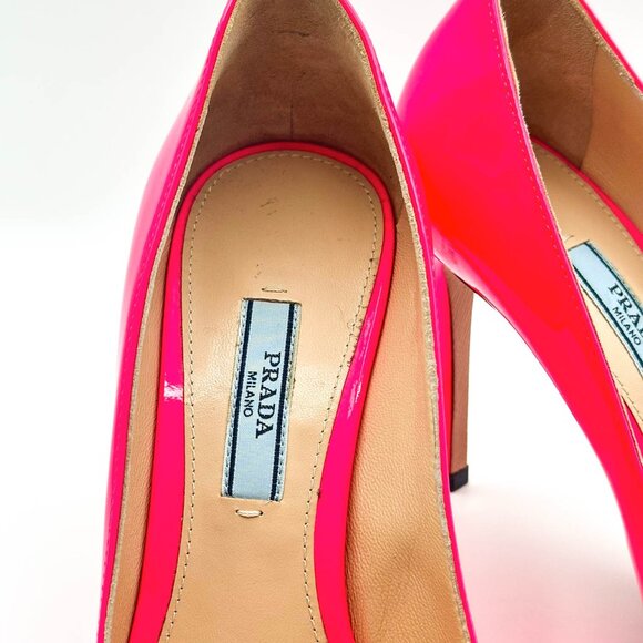 Prada Neon Pink Pumps- Size 36.5 - Picture 8 of 14